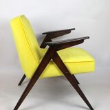 Vintage Yellow Armchair by Józef Chierowski, 1970s