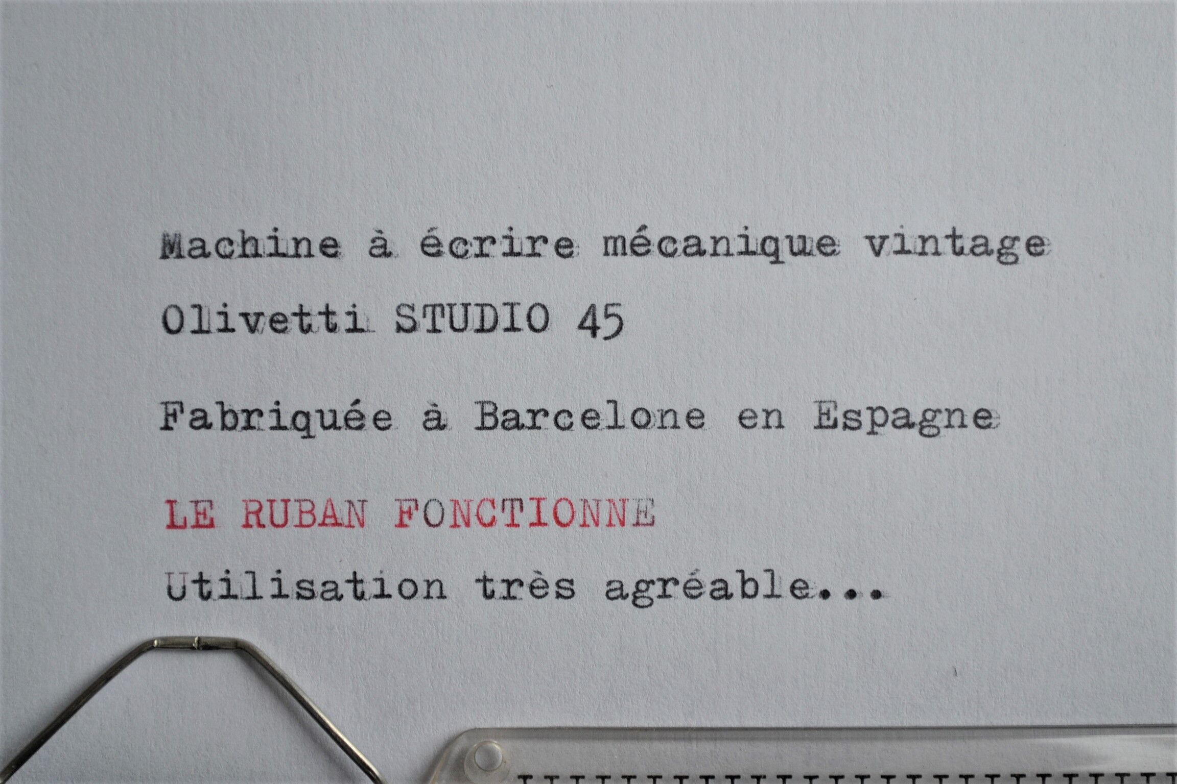 Olivetti Studio 45 mechanical typewriter from the 70s 80s