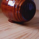 Wine pitcher year 40 earthenware in the shape of a barrel