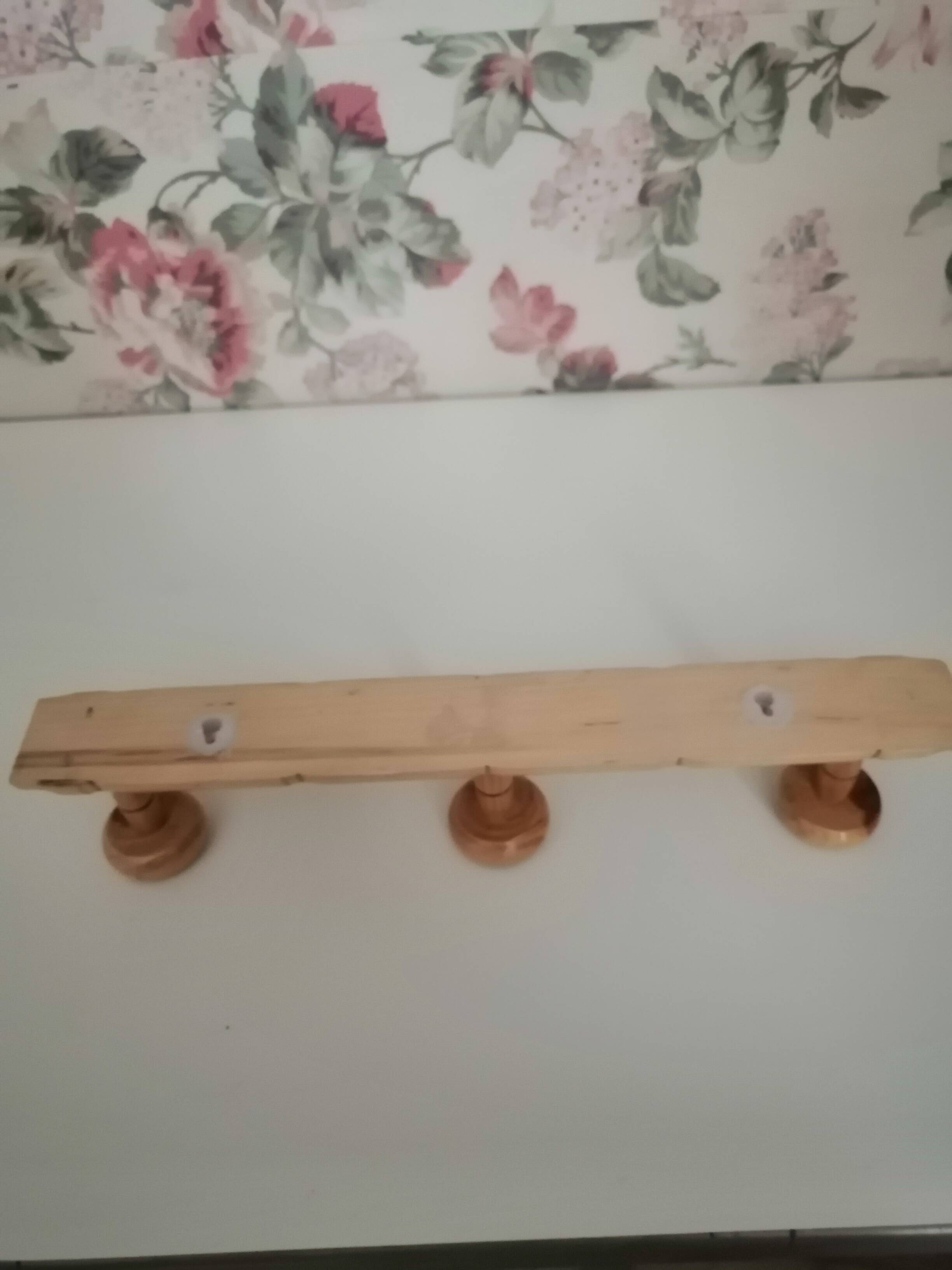 Porte manteau en bois 3 patères