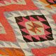 Turkish Handwoven Vintage Herki Kilim 95 cm x 337 cm