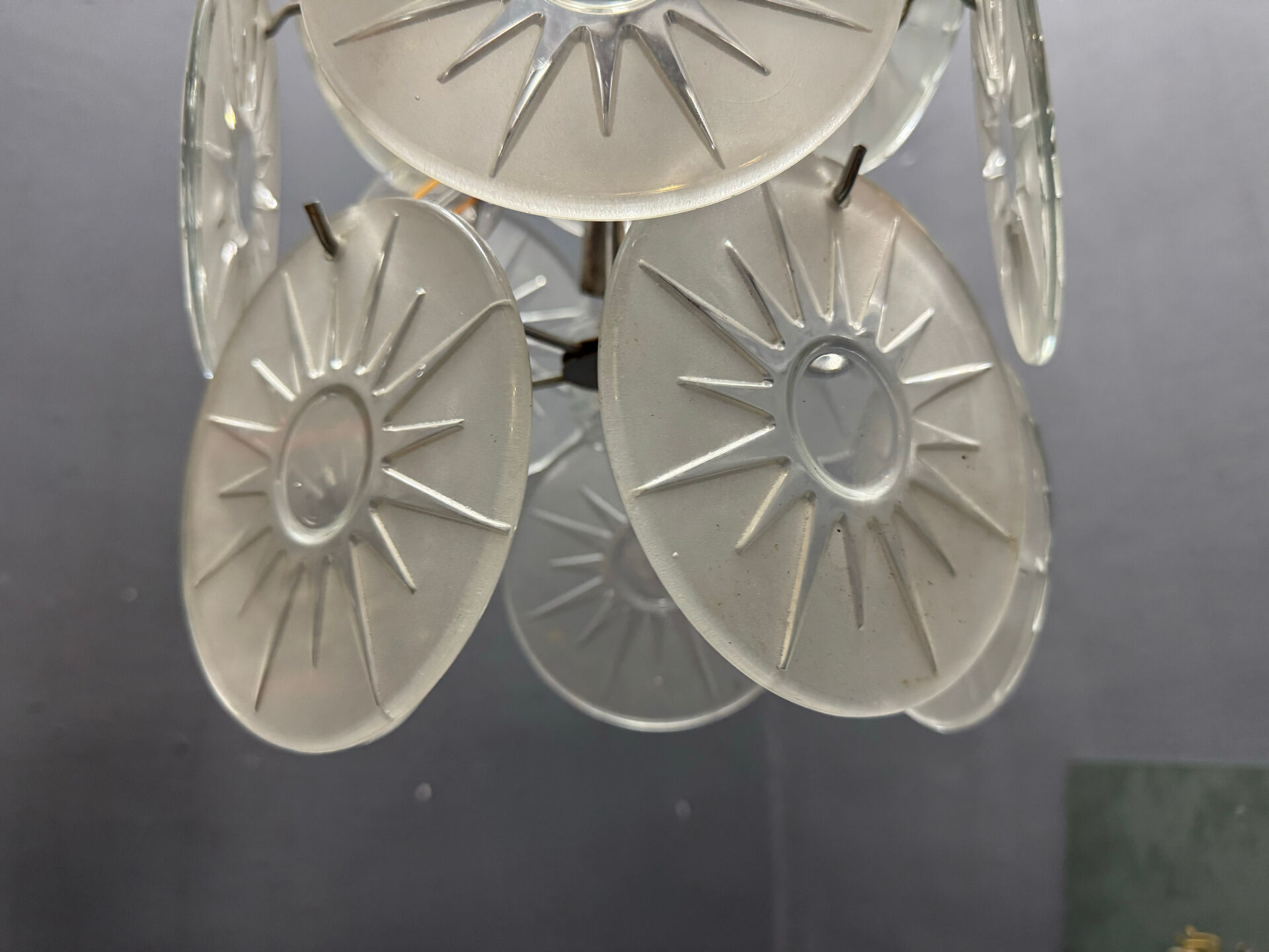 Chandelier en verre de Murano des années 1970