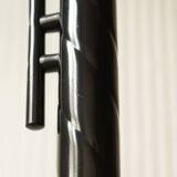Parrot coat rack black metal & white marble 80's