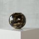 Art Deco vase in Italian ceramic with gold glitter from the 1940s.