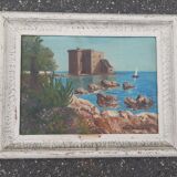 Oil on panel by alice thouvenin 1960