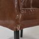 Lintello. Pair of camel leather armchairs. 1970s.