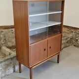Small MDK display case / teak veneer bookcase 1960 Scandinavian design