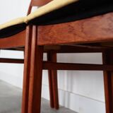 Set of four teak chairs, Danish design, 1970s, production: Denmark