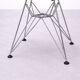 White DSR style Eames chair by Vitra with chrome Eiffel base.