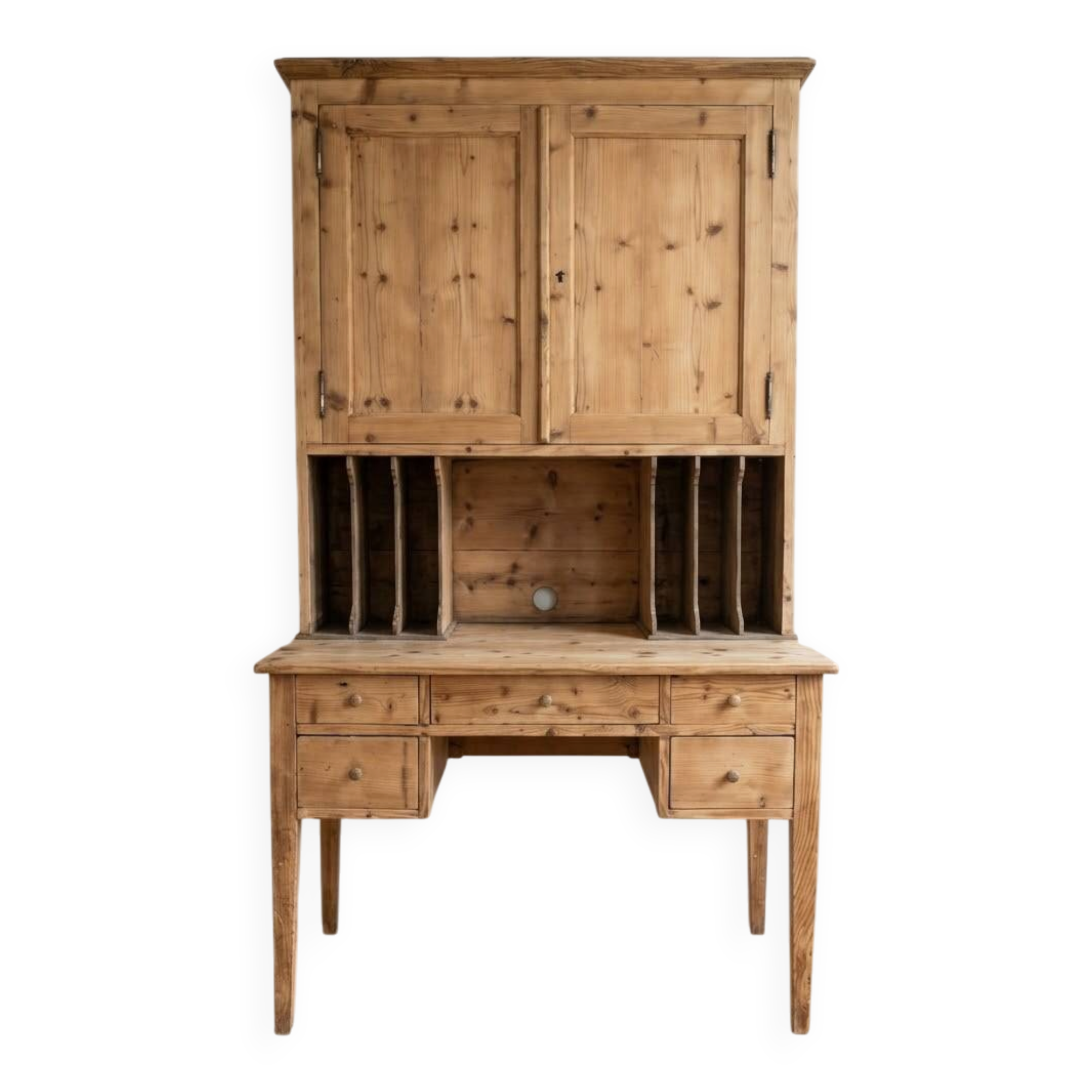 Antique wooden tiered desk