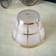 3 Lampshades, globe for wall lights in Art Deco opaline glass