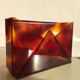 Revised door or document holder in smoked plexiglass from the 1970s
