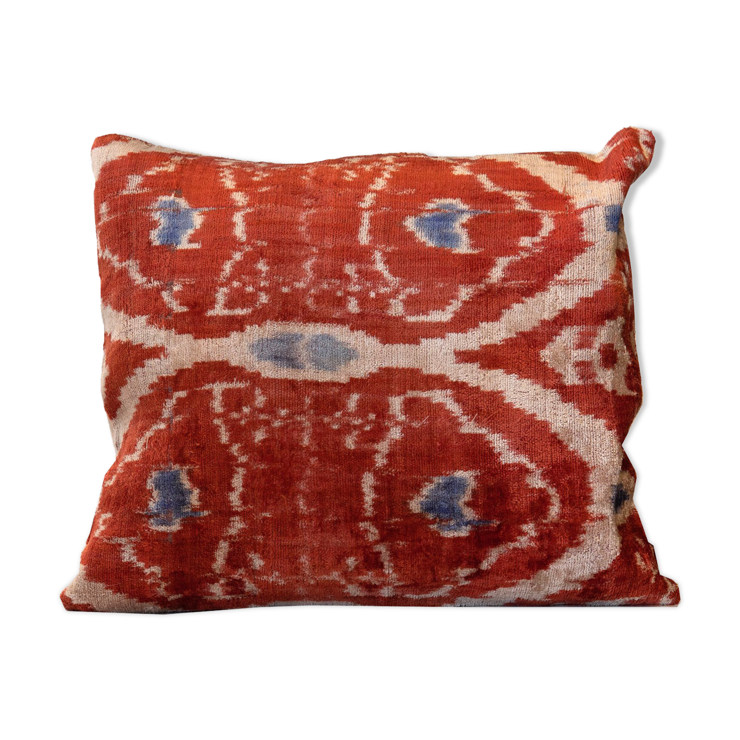 Coussin en soie de velours khotan
