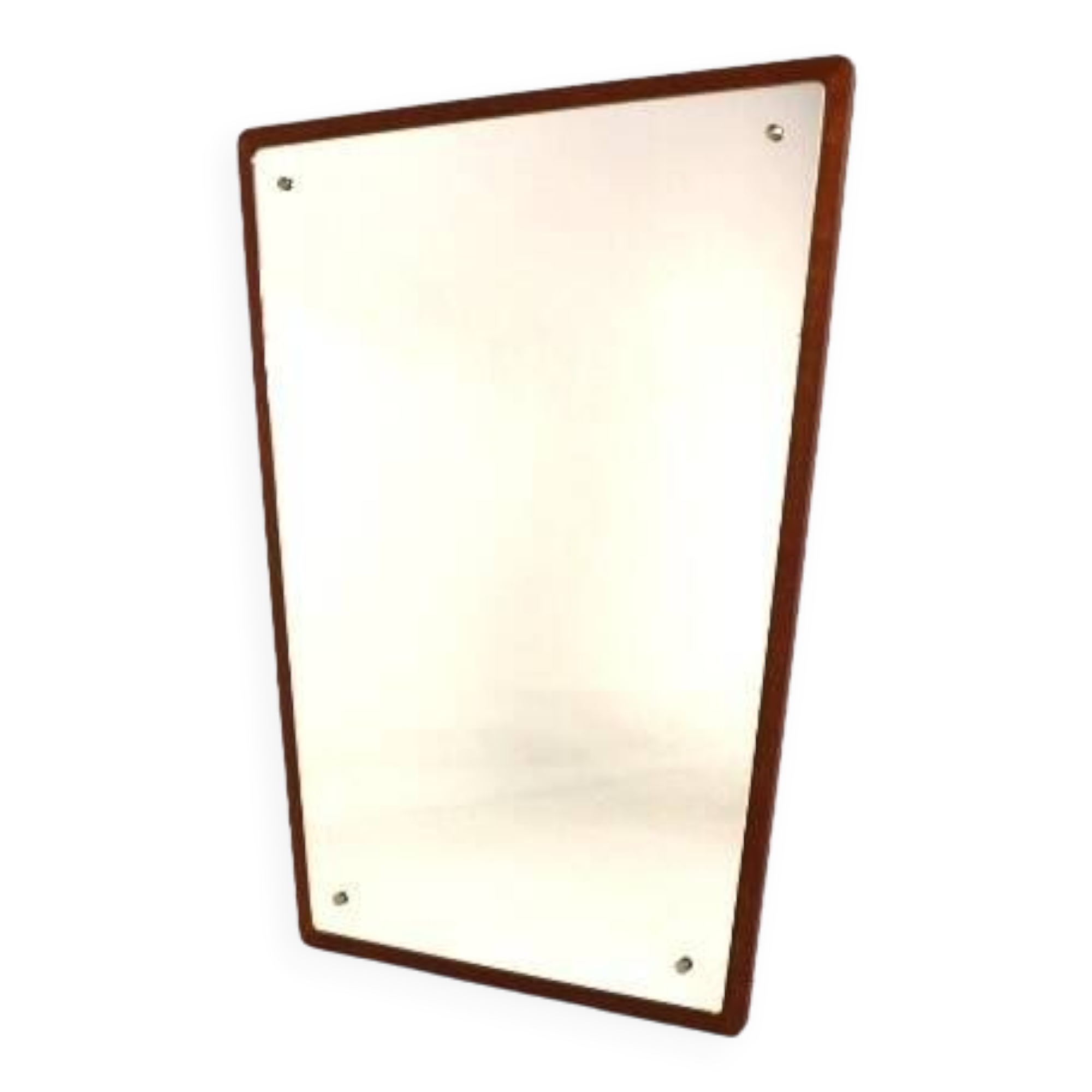 Scandinavian teak mirror Sweden 1960, 72x38cm