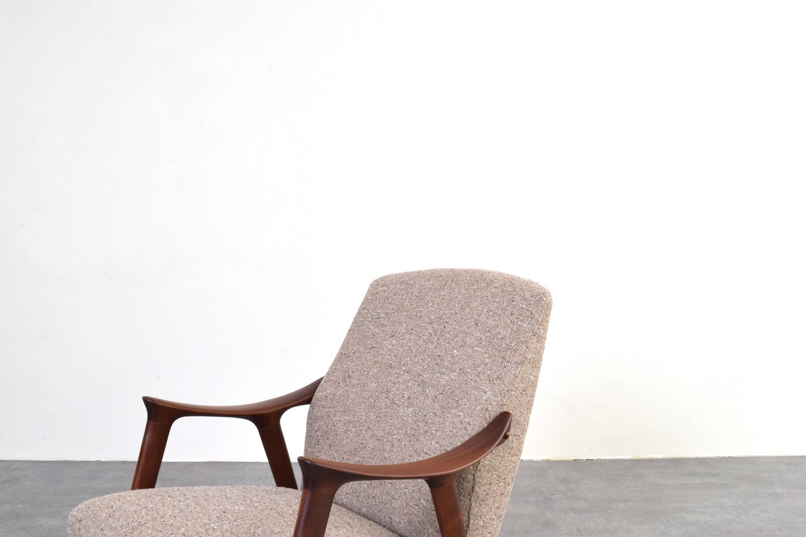 Mid-Century „Tenor” Teak & Boucle Armchair from Møre Lenestolfabrikk, 1960s