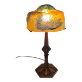 Art Nouveau style lamp 1950 Paris Star Trade Mark and glass paste