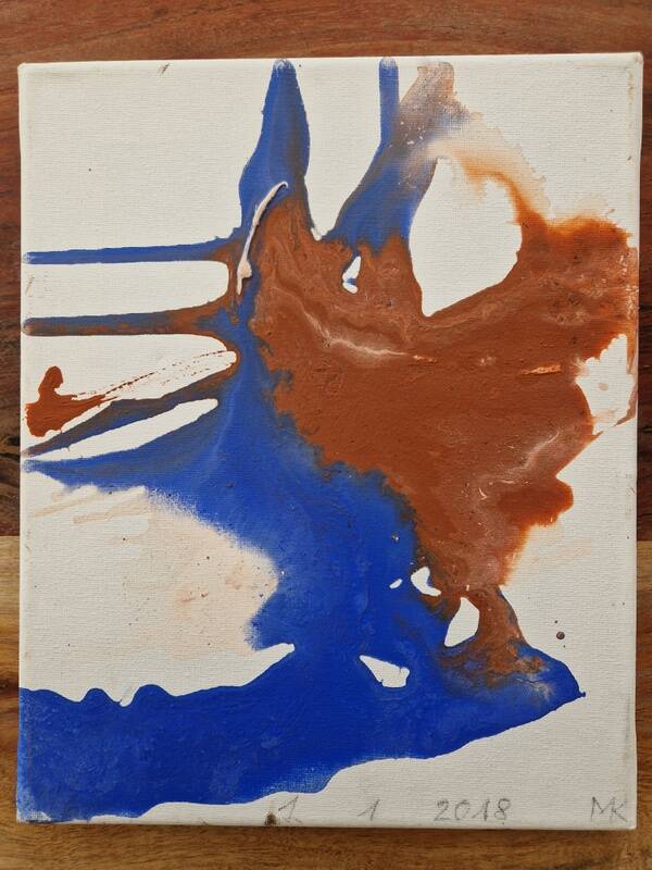 Michael Kreuter (1940-2022) Oil on canvas - abstraction