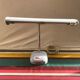 Lampe de bureau Hobco metal gris avec bras flexible chrome années 70 vintage