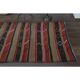 1970s Turkish Oushak Handmade  Red Brown Kilim Runner Rug 108x350