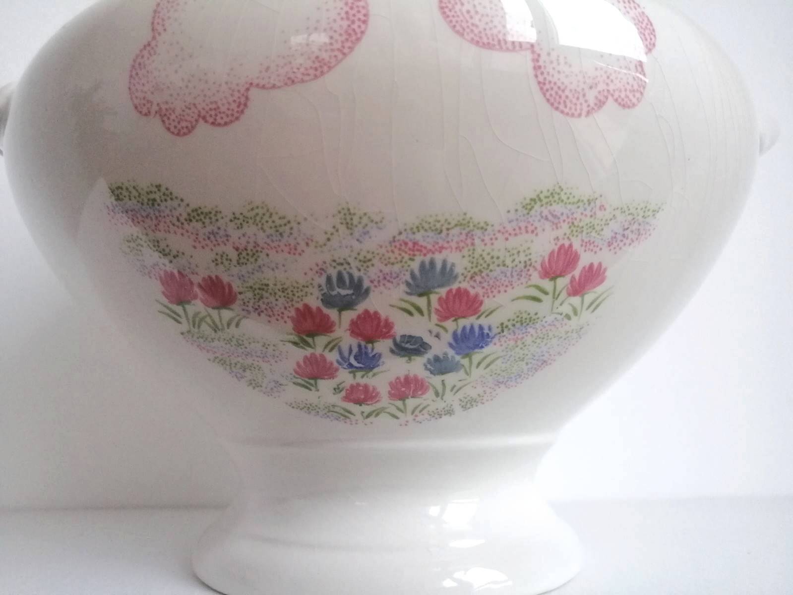 Large porcelain soup tureen Orchies Moulin des Loups Saint-Amand - 2.5 liter vegetable dish