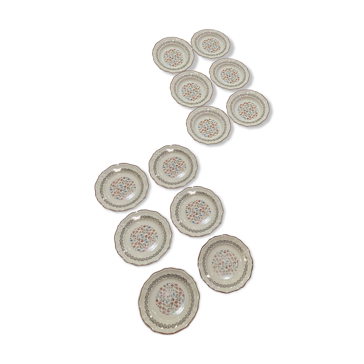 Lot plates Sarreguemines