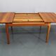 1960s Solid Teak Extendable Dining Table by Glostrup Mobelfabrik, Denmark