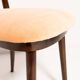 Vintage orange cotton velvet chair, Europe, 1960s
