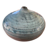 Vase, soliflore, sea urchin, ceramic, blue, to be identified.