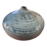 Vase, soliflore, oursin, ceramique, bleu, à identifier