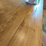 Large solid oak farmhouse table with two drawers 260 cm x 100 cm