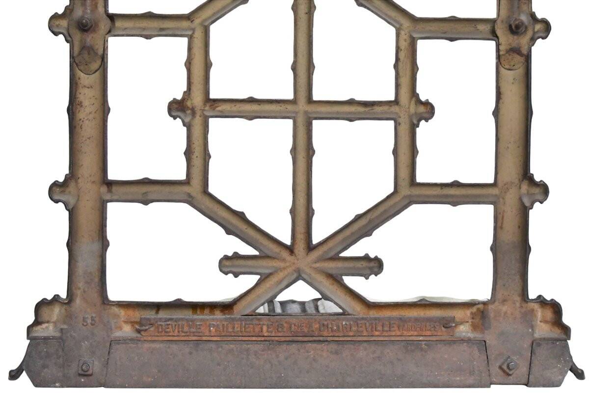 Cast iron coat rack in a bamboo style