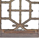 Cast iron coat rack in a bamboo style