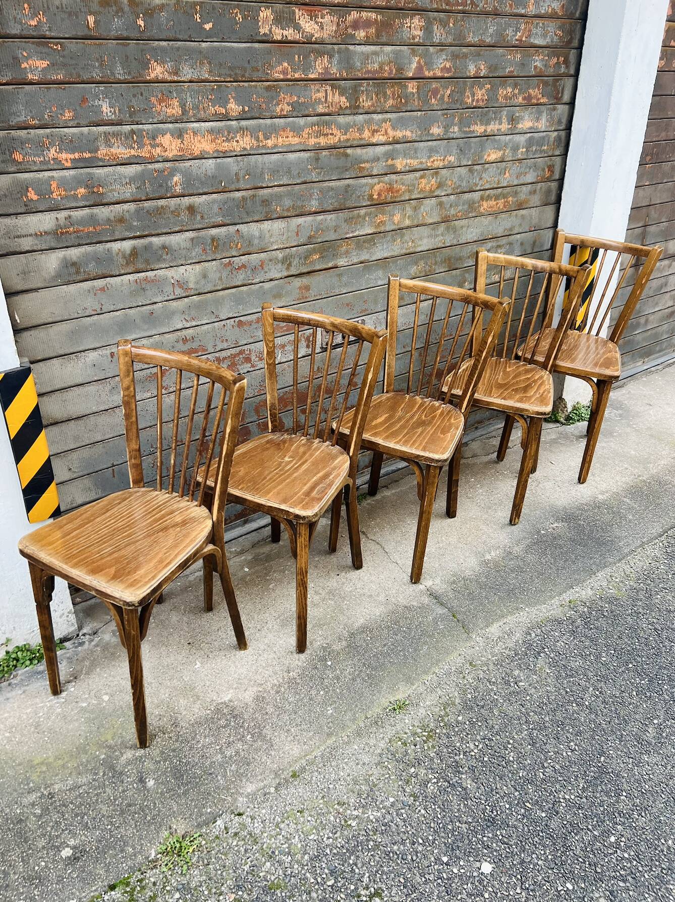 (Lot) 5 Baumann chairs model 83