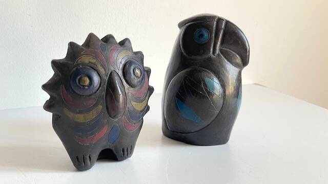 Oiseaux céramique artisanale vintage