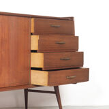 Vintage Dutch design sideboard in teak 1950's