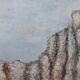 Old painting "Etretat upstream cliff"