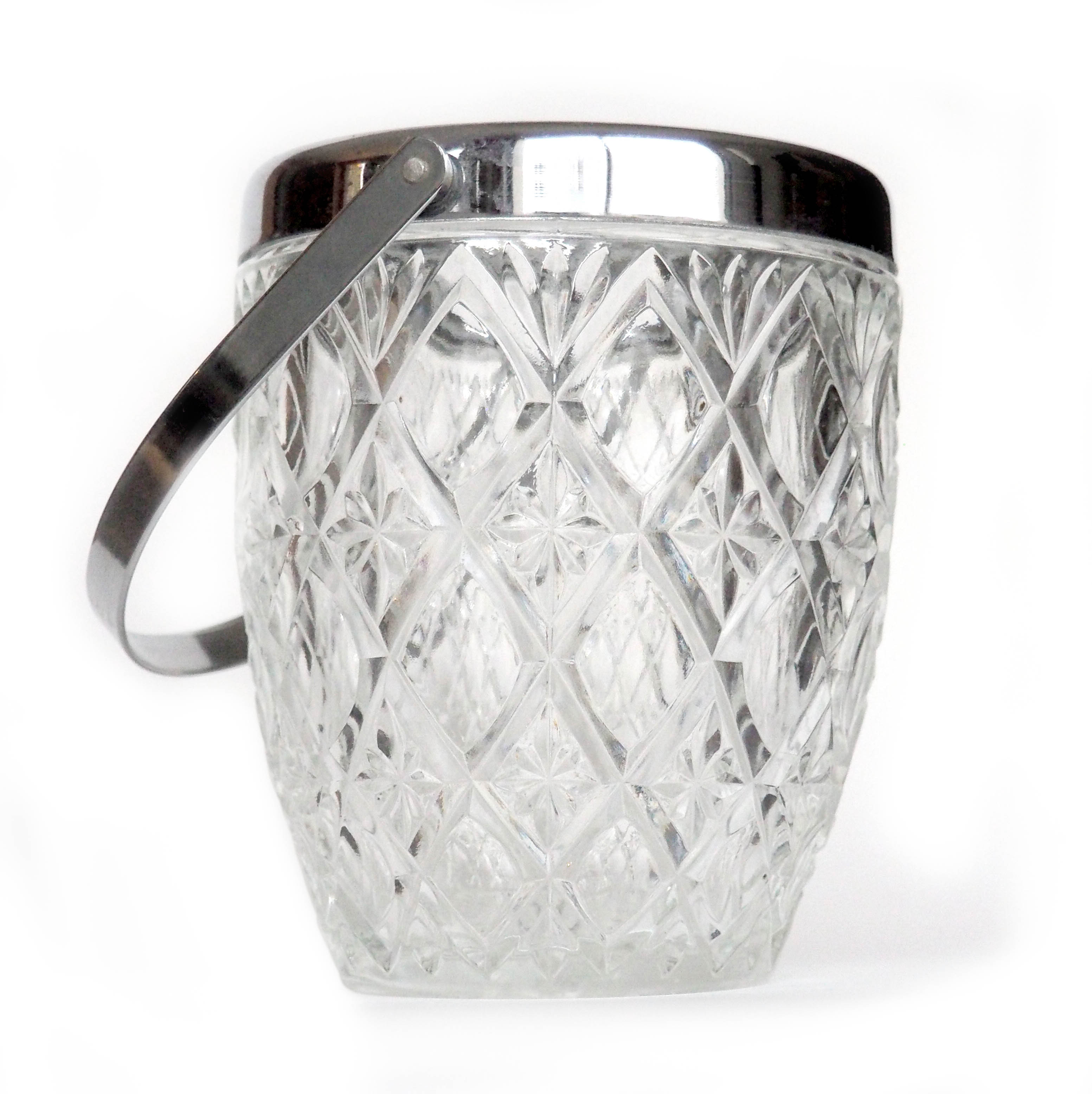 Glass ice bucket