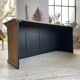 2m pine counter or central island with storage