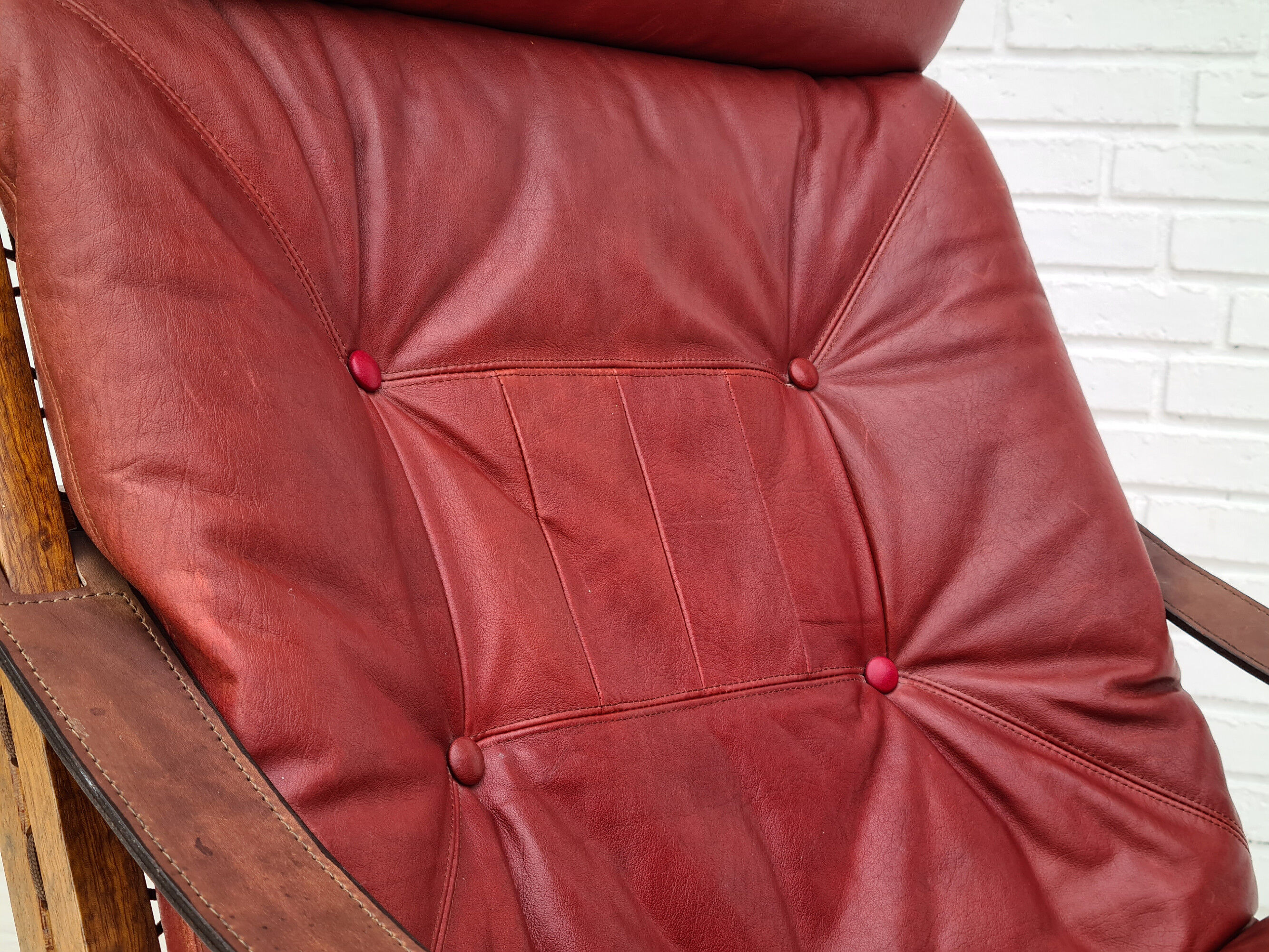 Fauteuil, années 70, teck