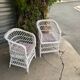 Paires des fauteuils rotin