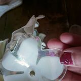 70s Flower and Mirror Chandelier