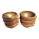 6 stoneware bowls