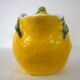 Pichet barbotine forme citron vintage