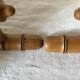 Pair of turned wooden bamboo style harnesses, 1920