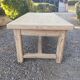 Solid oak farmhouse table with extension