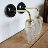 Pair of tulip wall lights