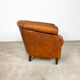 Vintage sheep leather club chair tub notter