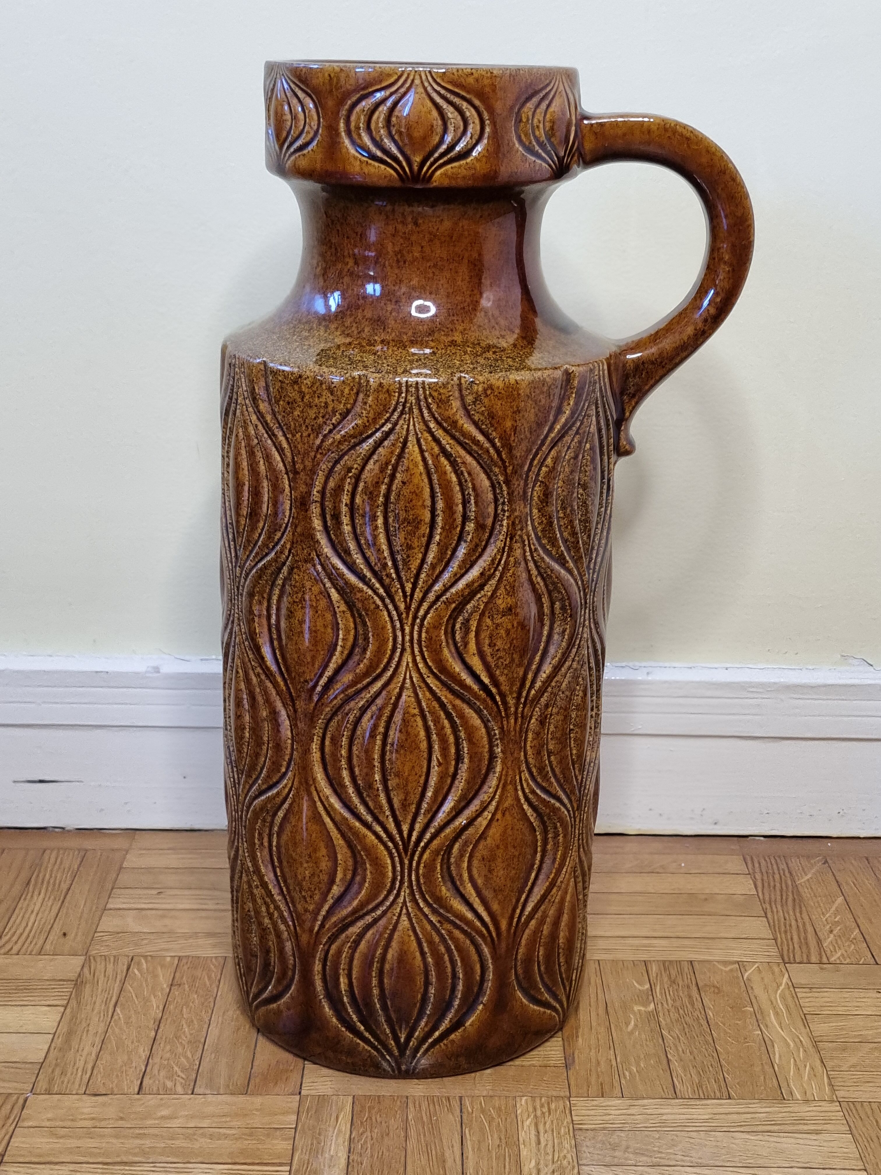 Vintage vase Scheurich Keramik model "Onion", West Germany, XL, 45 cm