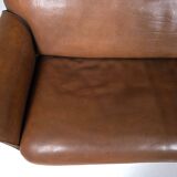 SDe Sede DS-125 Sofa by Gert Lange in cognac leather, Switzerland, 1980s