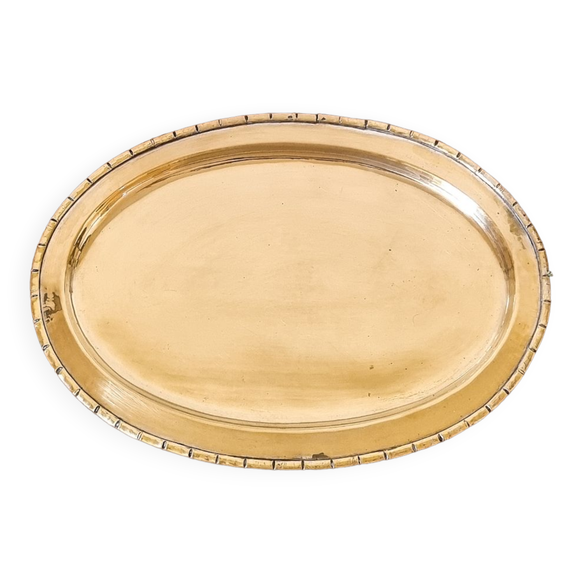 Vintage gold metal tray